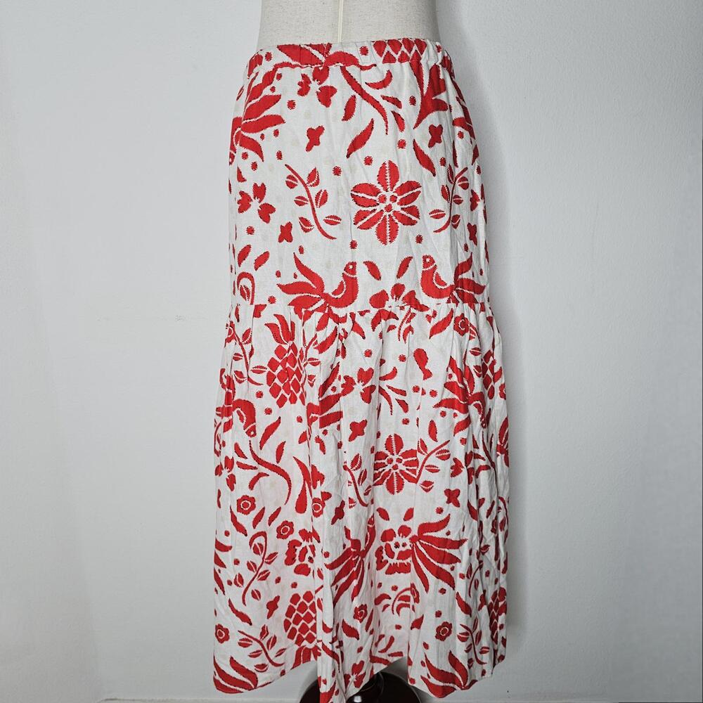 NWT Cupcakes and Cashmere Women's White/Red Skirt Size Medium - Picture 6 of 8